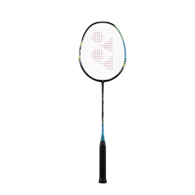 Yonex Rakieta do badmintona Astrox E13 (głowicowa, średnia) czarna/niebieska - naciągnięta -